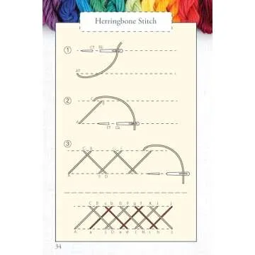 Hand Embroidery Stitches Carry-Along Guide for All