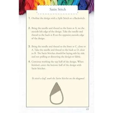 Hand Embroidery Stitches Carry-Along Guide for All