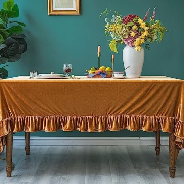 Luxurious GLORY SEASON Velvet Tablecloth for Every Occasion