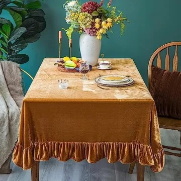 Luxurious GLORY SEASON Velvet Tablecloth for Every Occasion