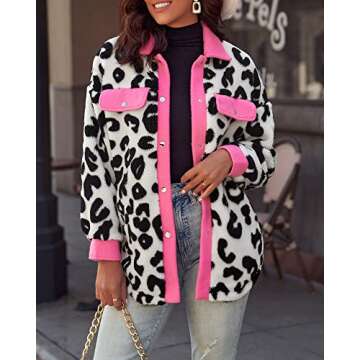 LookbookStore Women's Warm Sherpa Faux Fur Cardigans