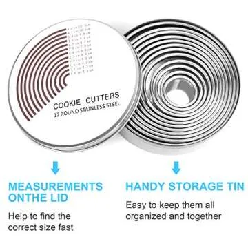 12 Pcs Donut Hole Cookie Biscuit Cutter Set for Baking