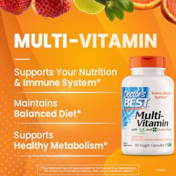 Doctor's Best Multi-Vitamin, Formulation Fully Optimized for Absorption, Multivitamin with Minerals,...