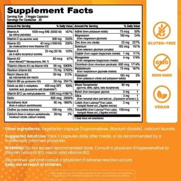 Doctor's Best Multi-Vitamin, Formulation Fully Optimized for Absorption, Multivitamin with Minerals, Vitamins, Antioxidants, Non-GMO, Vegan, Gluten Free, 90 Veggie Caps