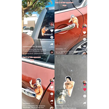 Funny Ron Jeremy Vinyl Stickers for Pranks 8pc Set