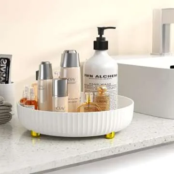 360° Rotating Storage Tray for Beauty and Toiletries