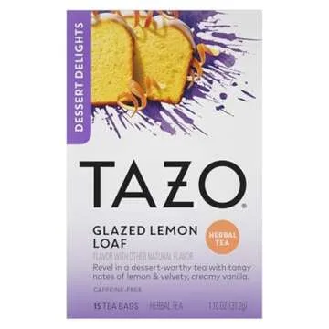 TAZO Glazed Lemon Loaf Herbal Tea - Caffeine Free