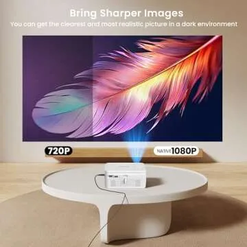 BIGASUO HD 9000L Bluetooth Projector Built in DVD Player, Mini Outdoor Movie Projector 1080P and 250”Supported with Tripod and Carry Bag, Compatible w/ TV Stick, PS5, Laptop