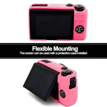 Easy Hood G7X Mark II Case G7X Camera Silicone Case, Soft Silicone Protective Cover for Canon Powershot G7X Mark II DSLR Camera (Pink)