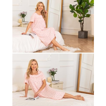 Bloggerlove Soft Cotton Nightgowns for Women