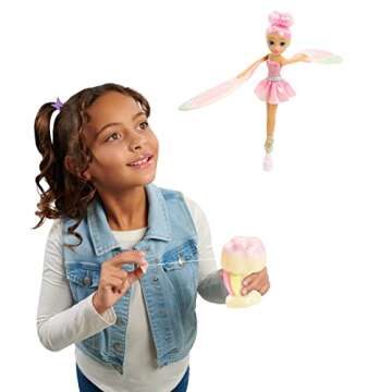 Sky Dancers 8-inch Butterfly Dancer Besties, 2 Dolls and Launchers, Pretend Play, Outdoor Toy, Kids Toys for Ages 5 Up by Just Play