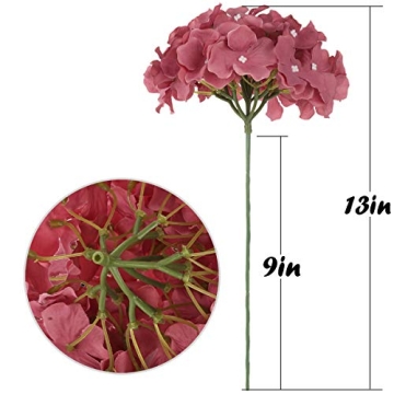 Flojery Silk Hydrangea Heads for Elegant Floral Decor