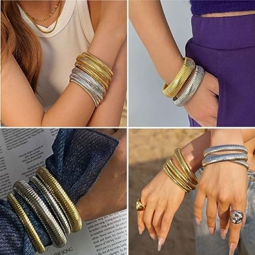 Buy ALTENEVIA Gold Plated Stretchy Bracelet for Women