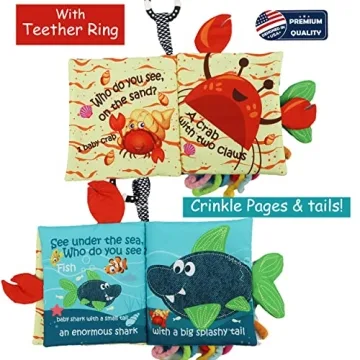 Bebe Mondo Fish Baby Crinkle Book for Early Learning