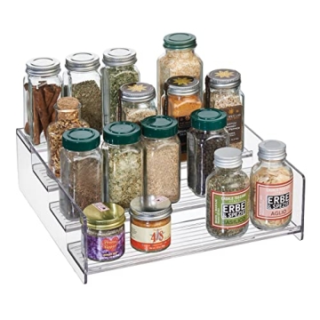 Clear 4-Tier Plastic Organizer Shelf - mDesign Home Solution