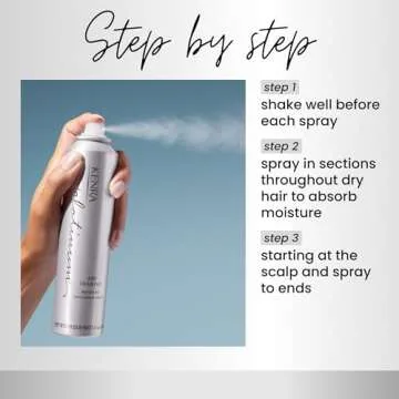 Kenra Platinum Dry Shampoo | Oil Absorbing Spray | Instantly Revives & Refreshes Hair | Saves Time & Extends Blowouts | All Hair Types | 5 oz