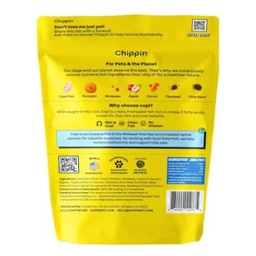 Chippin Fish & Pumpkin Grain-Free Dog Treats 5oz - USA Made