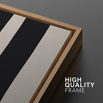 Ashbrook Modern Canvas Wall Art Black and Gray Geometric