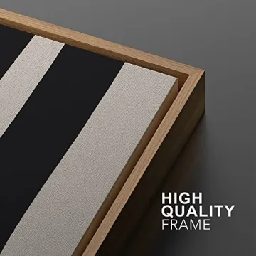 Ashbrook Modern Canvas Wall Art Black and Gray Geometric