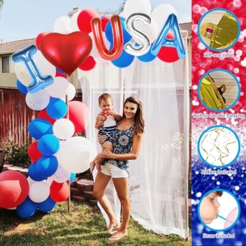 I Love USA Balloons for 4th of July Festivities