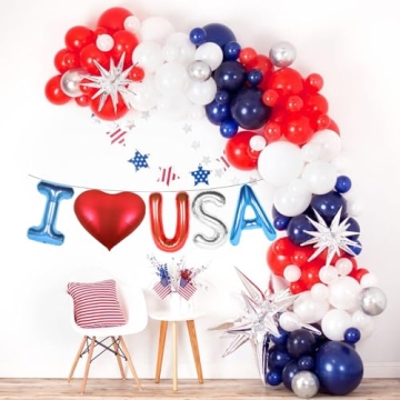 I Love USA Balloons for 4th of July Festivities