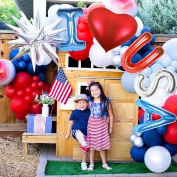 I Love USA Balloons for 4th of July Festivities