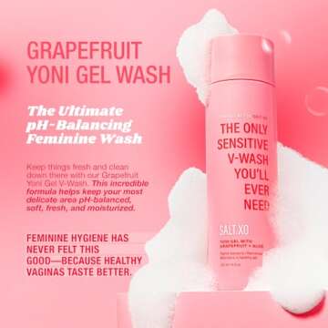 SALT.XO Grapefruit Sensitive Yoni Gel Wash, Intimate Care Gel for Women, Intimate Care Gel for Women...