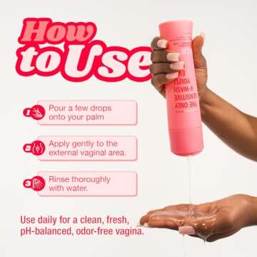 SALT.XO Grapefruit Sensitive Yoni Gel Wash, Intimate Care Gel for Women, Intimate Care Gel for Women, pH Balance V Wash Cruelty-Free, Feminine Hygiene Products (8 Fl Oz)