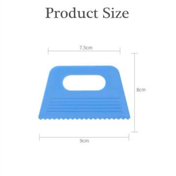 Vibrant 8 PCS Plastic Scraper Tools for Creative Kids