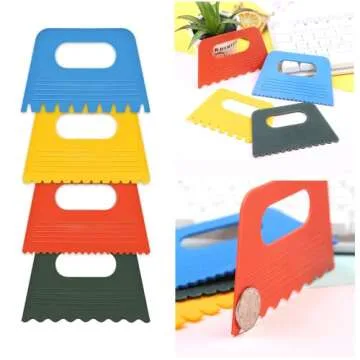 Vibrant 8 PCS Plastic Scraper Tools for Creative Kids