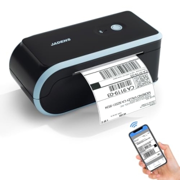 JADENS Bluetooth Thermal Label Printer - Compact & Versatile