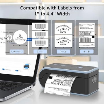 JADENS Bluetooth Thermal Label Printer - Compact & Versatile