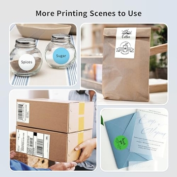 JADENS Bluetooth Thermal Label Printer - Compact & Versatile