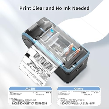 JADENS Bluetooth Thermal Label Printer - Compact & Versatile