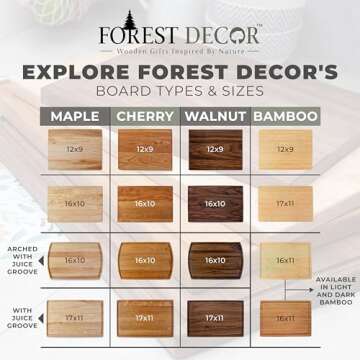 Forest Decor Personalized Cutting Board for Grill Lovers