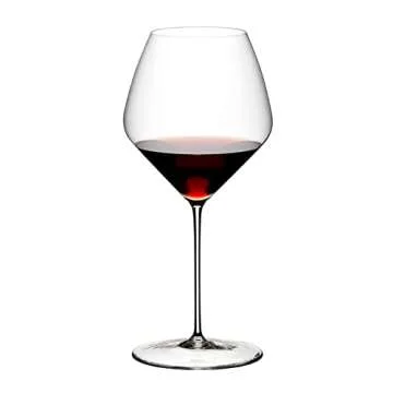 Riedel Veloce Pinot Noir/Nebbiolo Glasses (Set of 2) Bundle with Microfiber Polishing Cloth (2 Items)