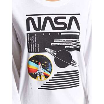 Ezcosplay NASA Long Sleeve T-Shirt for Women - Stylish & Cozy