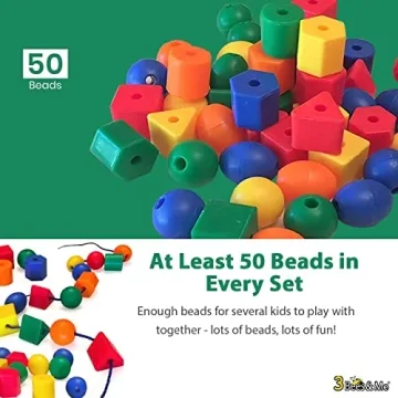 3 Bees & Me Jumbo Lacing Beads for Toddlers Ages 1-5