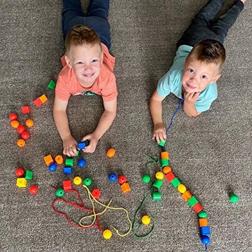 3 Bees & Me Jumbo Lacing Beads for Toddlers Ages 1-5