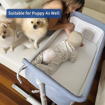 RONBEI Baby Bassinet – Adjustable Bedside Sleeper for Infants