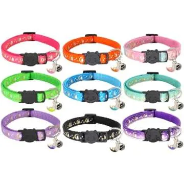 Giecooh Breakaway Cat Collar with Bells - Safe & Stylish