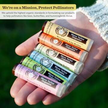 Organic Lip Balm 5 Pack Hydrating & Eco-Friendly