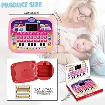 Kids Educational Tablet with LED Screen for Early Learning