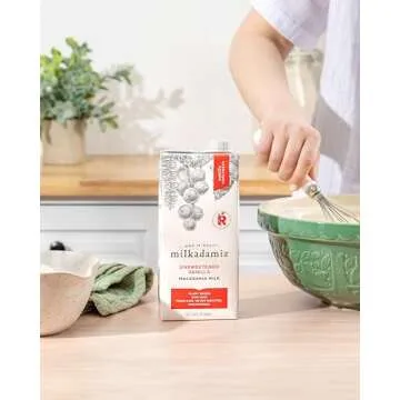 Creamy Vanilla Macadamia Milk - Unsweetened Vegan Delight