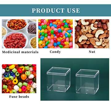 dedoot Clear Acrylic Boxes - 4 Pack Durable Storage Solution