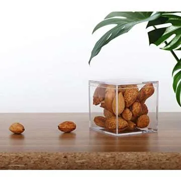 dedoot Clear Acrylic Boxes - 4 Pack Durable Storage Solution