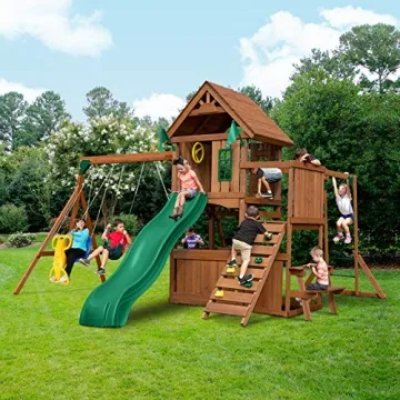 Swing-N-Slide Knightsbridge Wooden Swing Set for Kids