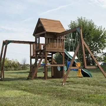 Swing-N-Slide Knightsbridge Wooden Swing Set for Kids