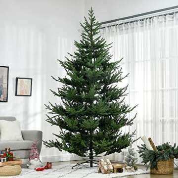 HOMCOM 9 Foot Artificial Christmas Tree for Stunning Holiday Decor