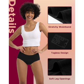 INNERSY Women’s Hipster Period Underwear for Comfort and Style